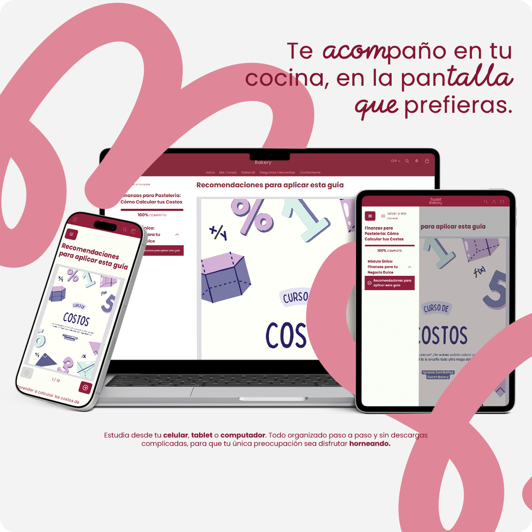 Guía Práctica de Costos para Repostería: Fija tus Precios sin Miedo