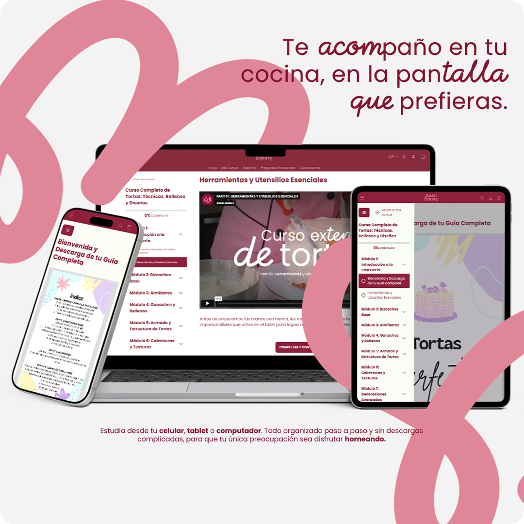 Curso Extenso de Tortas: Domina la Pastelería Profesional